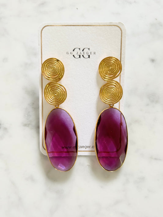 Linea Cova Earrings Tourmaline